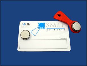 SALTO IBPSR Smile Ibutton Program Fob & Shadow Card Red